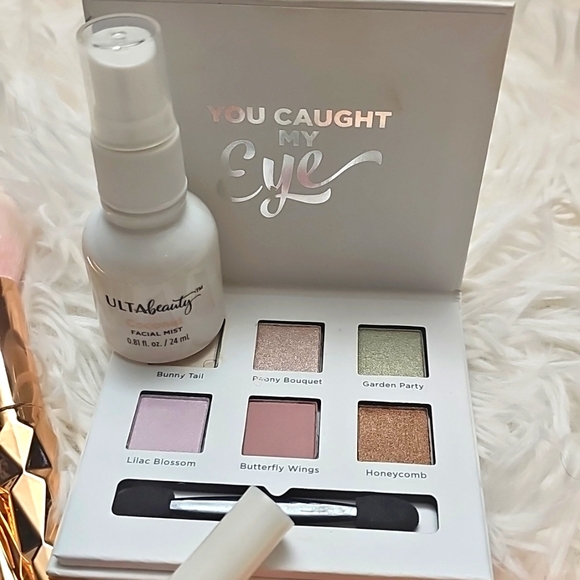 ULTA beauty Bundle Facial Mist Mascara Lip Gloss 6 Pan Eyeshadow Palette - Picture 2 of 6